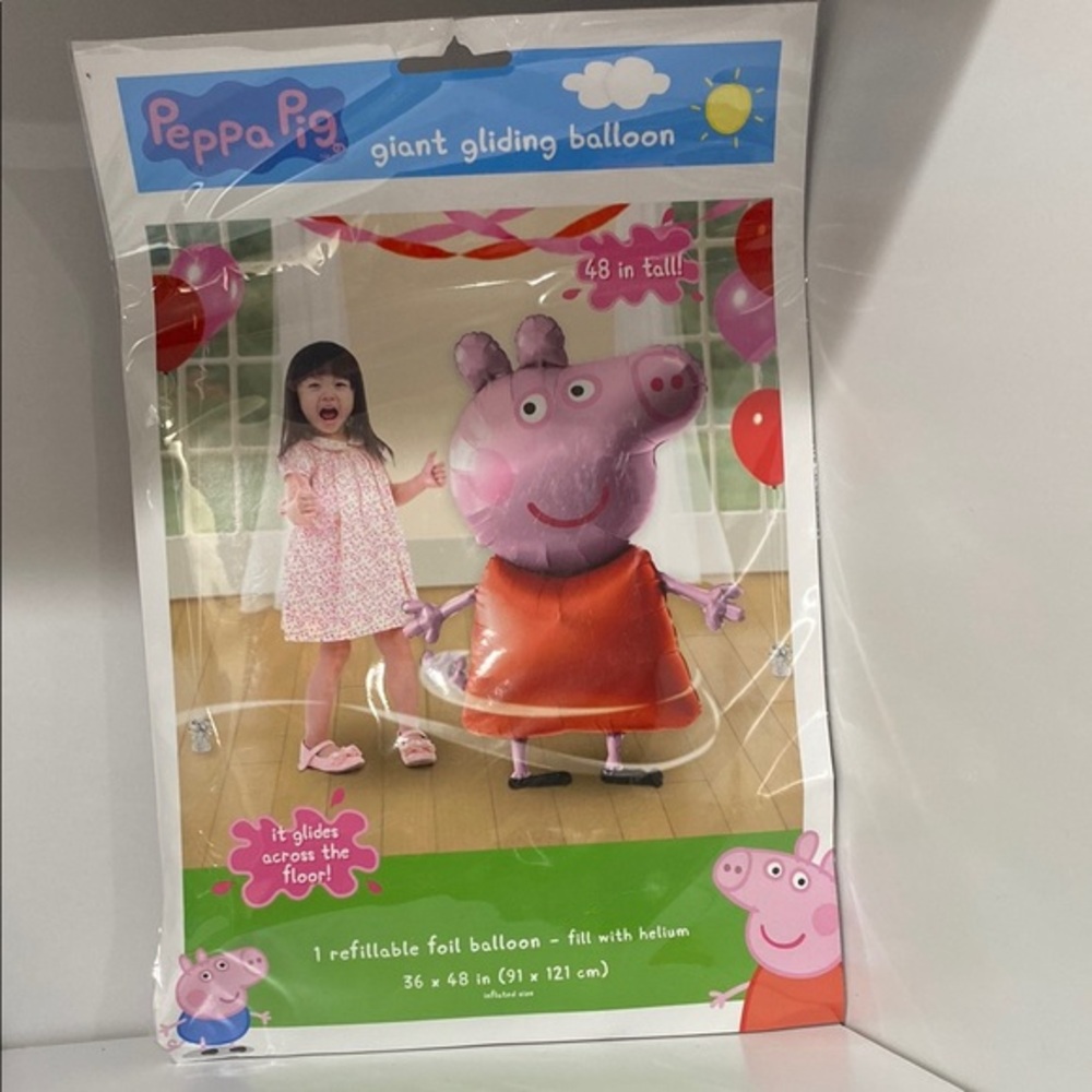 Peppa Pig Giant Gliding Balloon - Pink